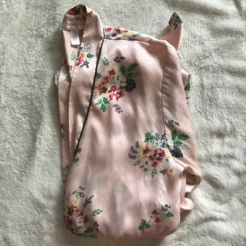 Oscar de la renta pink label large robe Kimono